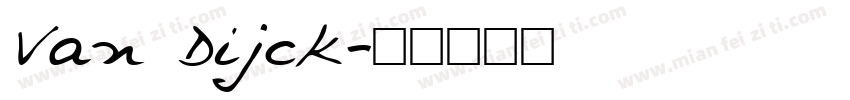 Van Dijck字体转换